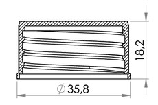 Carmo Plastic Cap, 25 mm For Weldable Nozzle 03-936-1002 (Box quantity)