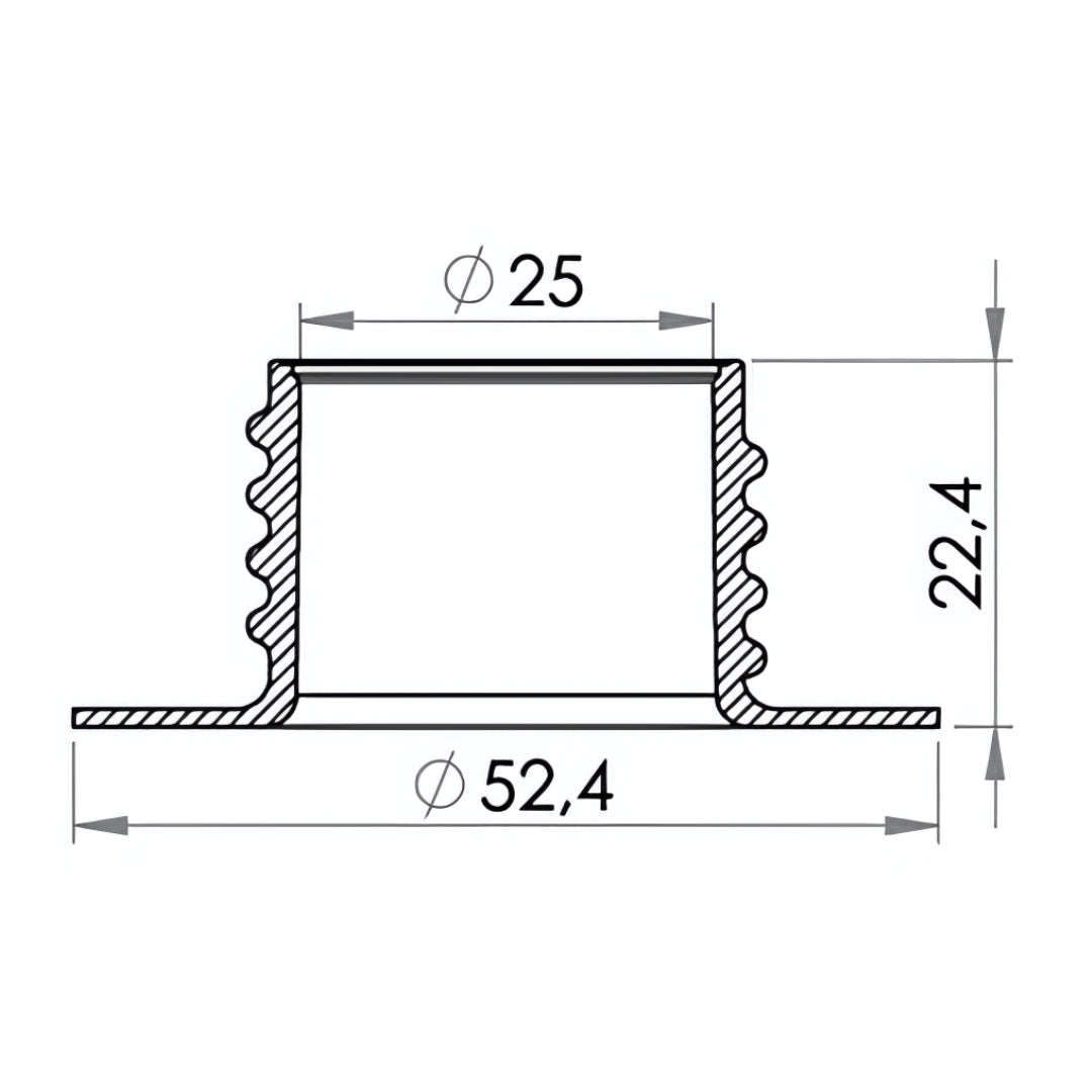 Carmo 03-730-1013 High Frequency /Ultrasonic Weldable 25mm Nozzle (1,000 pieces)