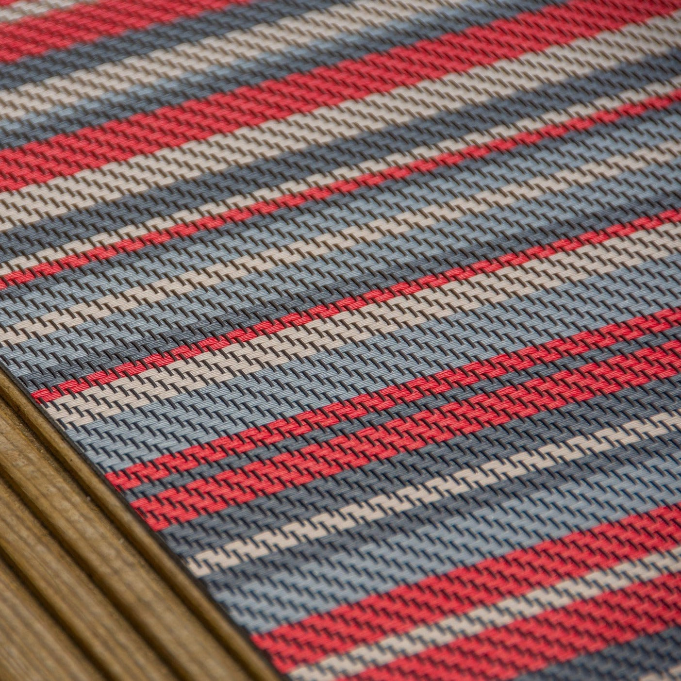 Luxury Woven Vinyl Flooring Rolls 20m Carpet Alternative Stripes