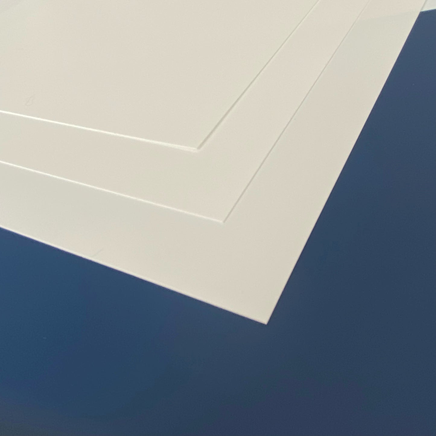 Plastic Polypropylene Sheets A5, A4, A3 & A2 0.8mm thick, White and Clear