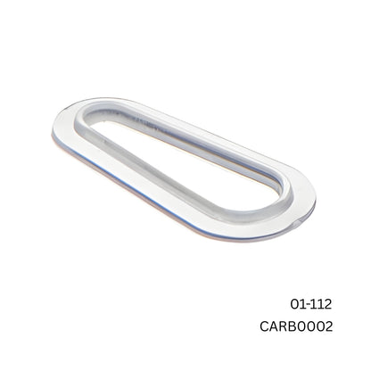 32,000 x Carmo 01-112 HF Weldable PVC/PUR Buttonhole Reinforcement – Plastic Buttonhole Patch for PVC Sheets, Foils & Technical Textiles (BULK)