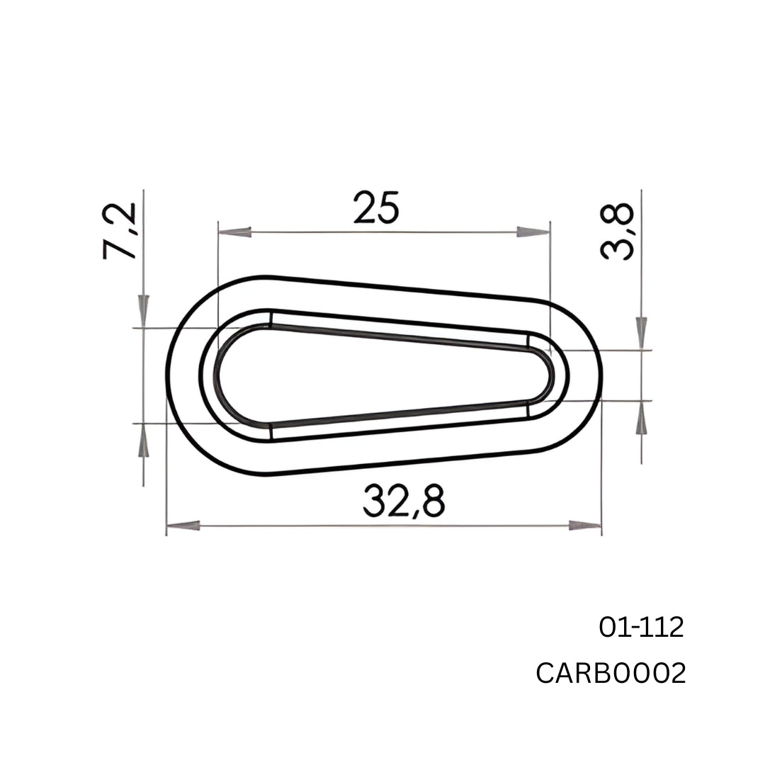 32,000 x Carmo 01-112 HF Weldable PVC/PUR Buttonhole Reinforcement – Plastic Buttonhole Patch for PVC Sheets, Foils & Technical Textiles (BULK)