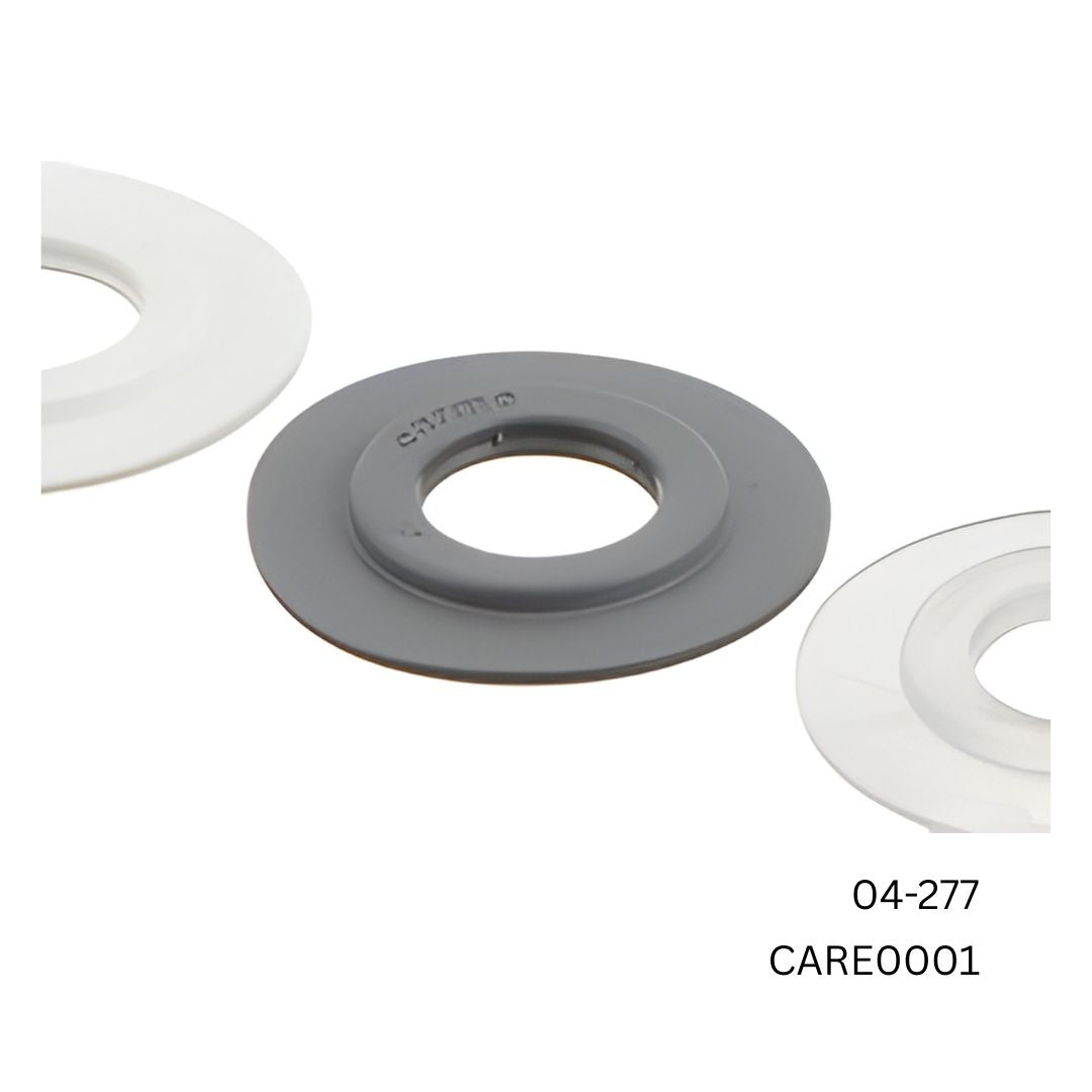 Carmo 04‑277 Heavy‑Duty Weldable PVC Eyelet – 15/37 mm Stacked HF‑Welding Eyelet for Banners, Tarpaulins & Building Wraps