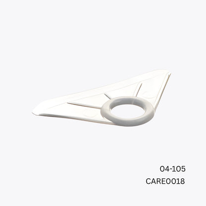 4000 x Carmo 04‑105 PVC Reinforcement Triangle – Durable Plastic Eyelet for Tents, Tarpaulins & Marqueeses