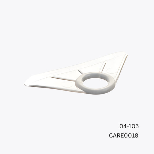 4000 x Carmo 04‑105 PVC Reinforcement Triangle – Durable Plastic Eyelet for Tents, Tarpaulins & Marqueeses