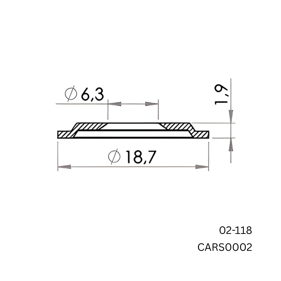 50,000 x Carmo 02‑118 PVC Washer – HF/Ultrasonic Weldable Washer for 02‑331 & 02‑431 Snap Fasteners BULK