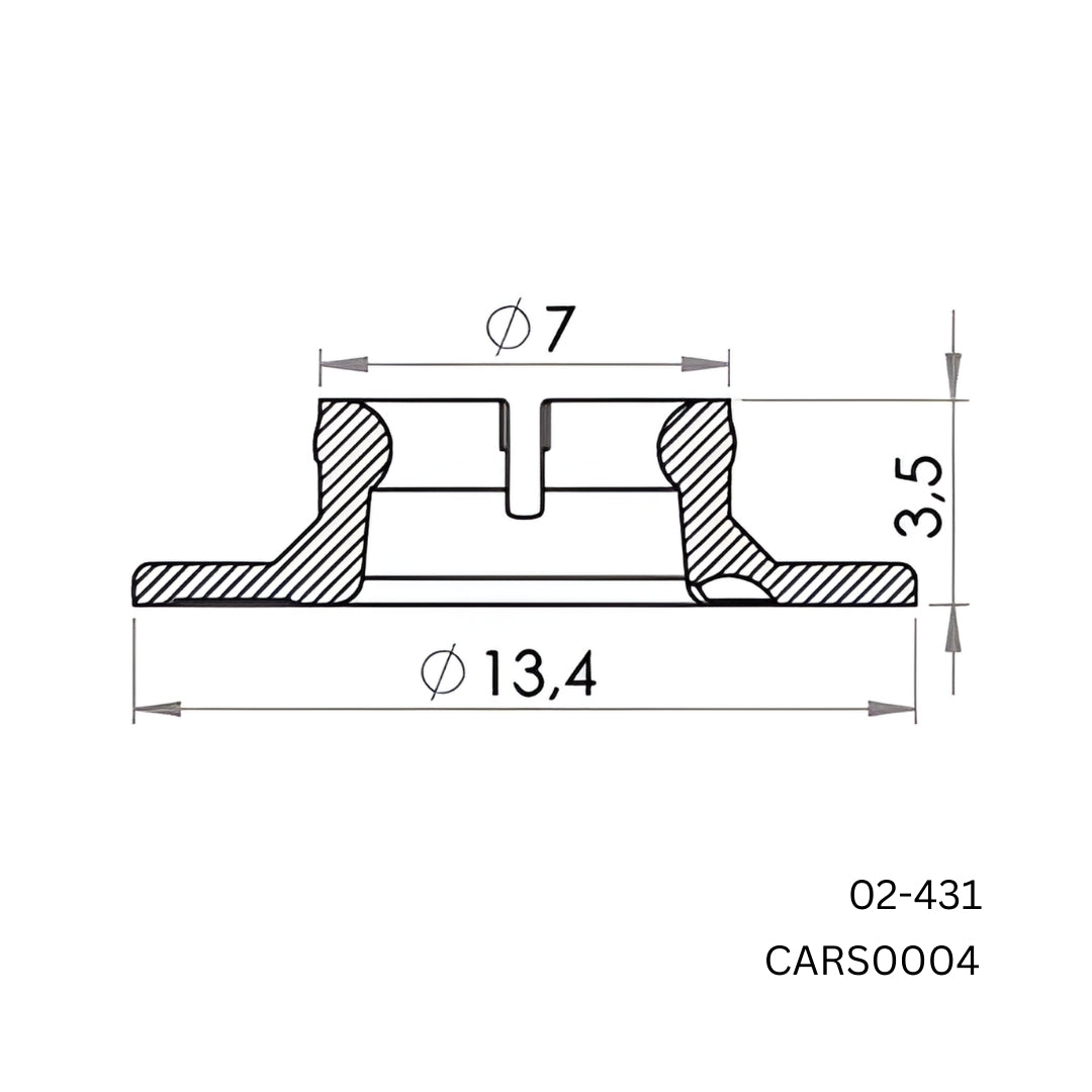 50,000 x Carmo 02‑431 PA/Nylon Snap Fastener – Female (Heavy Closing Strength)