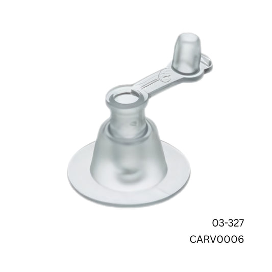 Carmo 03‑327 HF/Ultrasonic Weldable Non‑Return Inflation Valve – 7 mm Inlet PVC/PUR