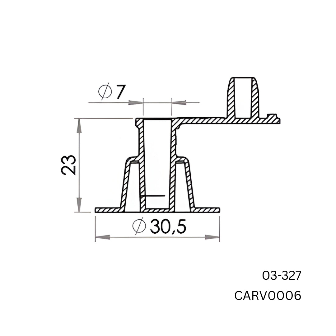 4000 x Carmo 03‑327 HF/Ultrasonic Weldable Non‑Return Inflation Valve – 7 mm Inlet PVC/PUR (Copy)