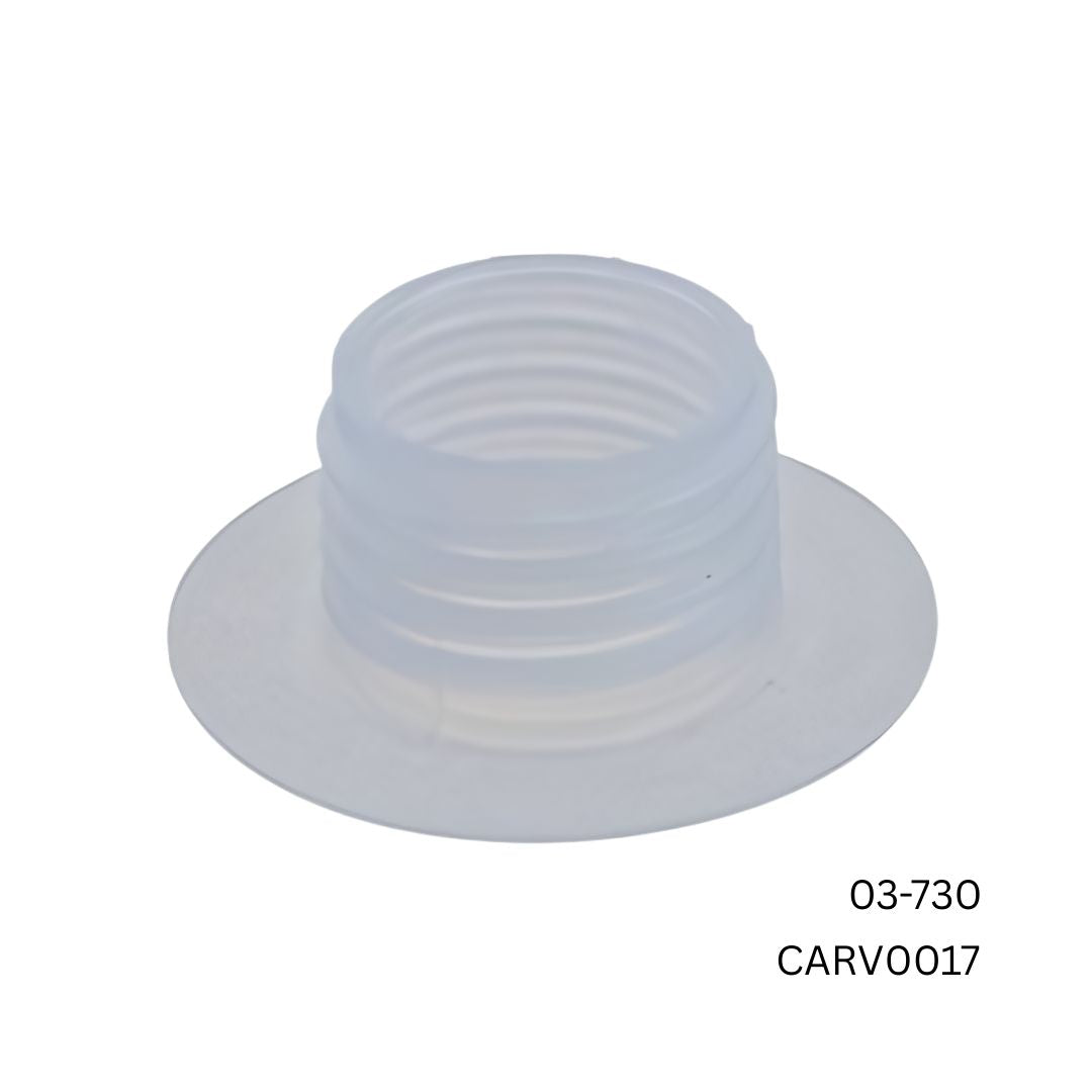 1000 x Carmo Threaded Neck Flange 25mm, High Frequency Ultrasonic Weldable Nozzle BULK BUY 03-730-1014