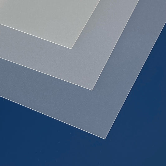 Plastic Polypropylene Sheets, Clear - A5, A4, A3 & A2 0.5mm