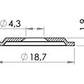 Carmo PVC Washer For 02-031 - Natural (Box Quantity)