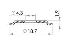 Carmo PVC Washer For 02-031 - Natural (Box Quantity)