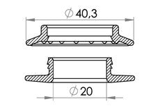 Carmo Snap Grommet Set, Ø20 mm - PP+PP (Box Quantity)