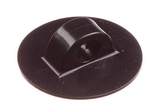 Carmo PVC Attachment Point, 11/55 mm - PVC Black (Box Quantity)