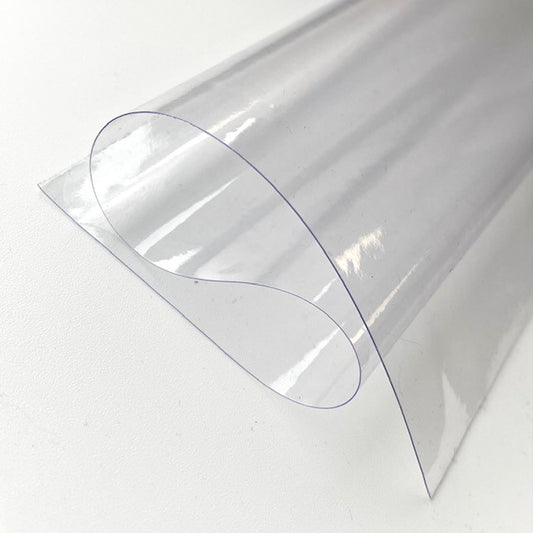 Glass Clear Supple UV / FR PVC DOTP Rolls 250mym or 500mym
